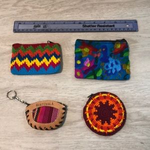 Indigenous design coin purses